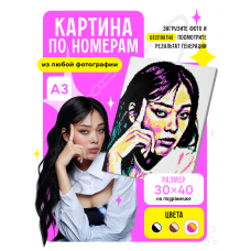 Картина по номерам точками по фото 34FPD-pop