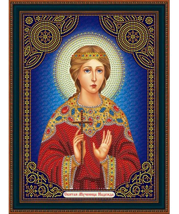 Алмазная мозаика 30х40 ZJB042 Святая Мученица Надежда