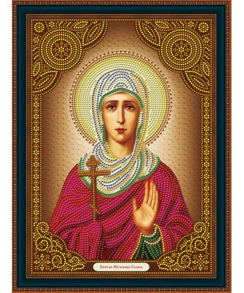 Картина по номерам стразами 30*40 ZJY038 Святая Мученица Галина
